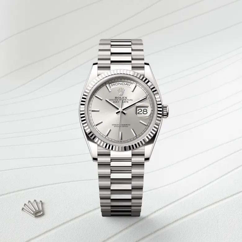 あ*い様 ロレックス/ ステンレススチール Rolex Day-Date 36 in Oyster, 36 mm, white gold, M128239-0005
